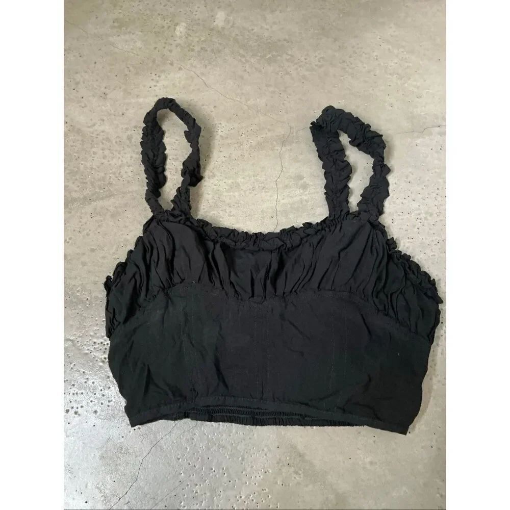Free People Intimately Cropped Ruffled Bralette